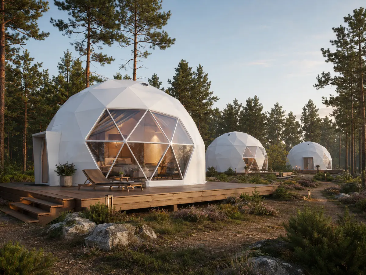 GEODOMAS glamping kupolų kryptis