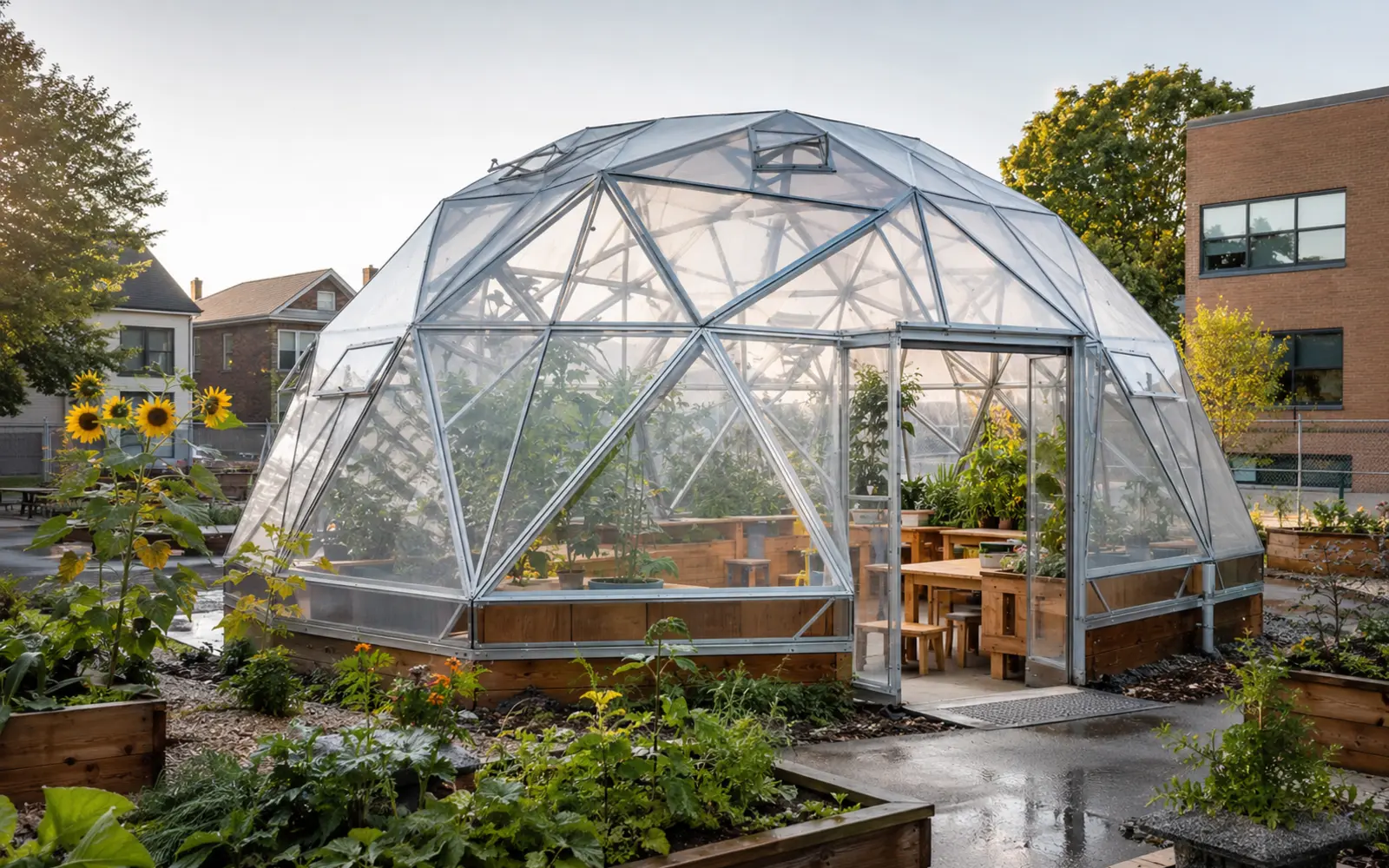 GEODOMAS biodome ir edukacinės erdvės kryptis